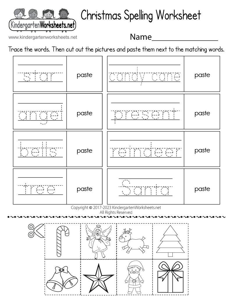 Christmas Spelling Worksheet Free Printable Digital PDF Christmas Spelling Worksheet Free Printable Digital PDF